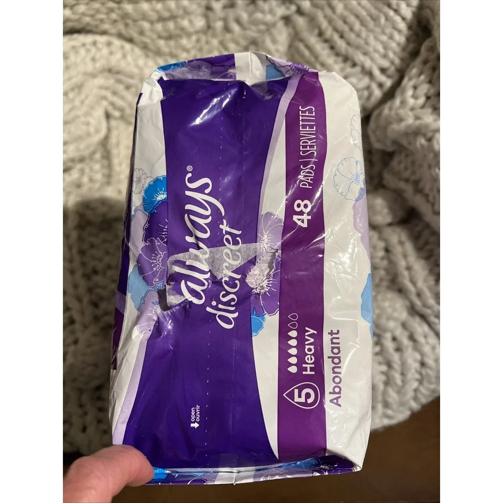 VTG Always Discreet Size 5 Heavy Bladder Leaks, 48 Pads Rapid Dry Core USA Movie
